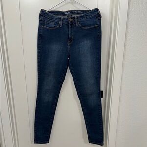Mossimo Jeans Women's Power Stretch High Rise Skinny Denim Blue size 12R 31